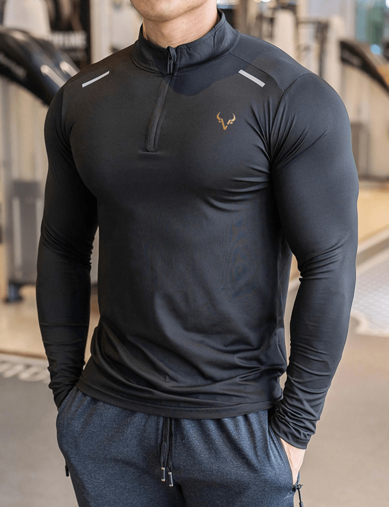 The ‘ARCHON’ Quarter zip top - Bull Valour