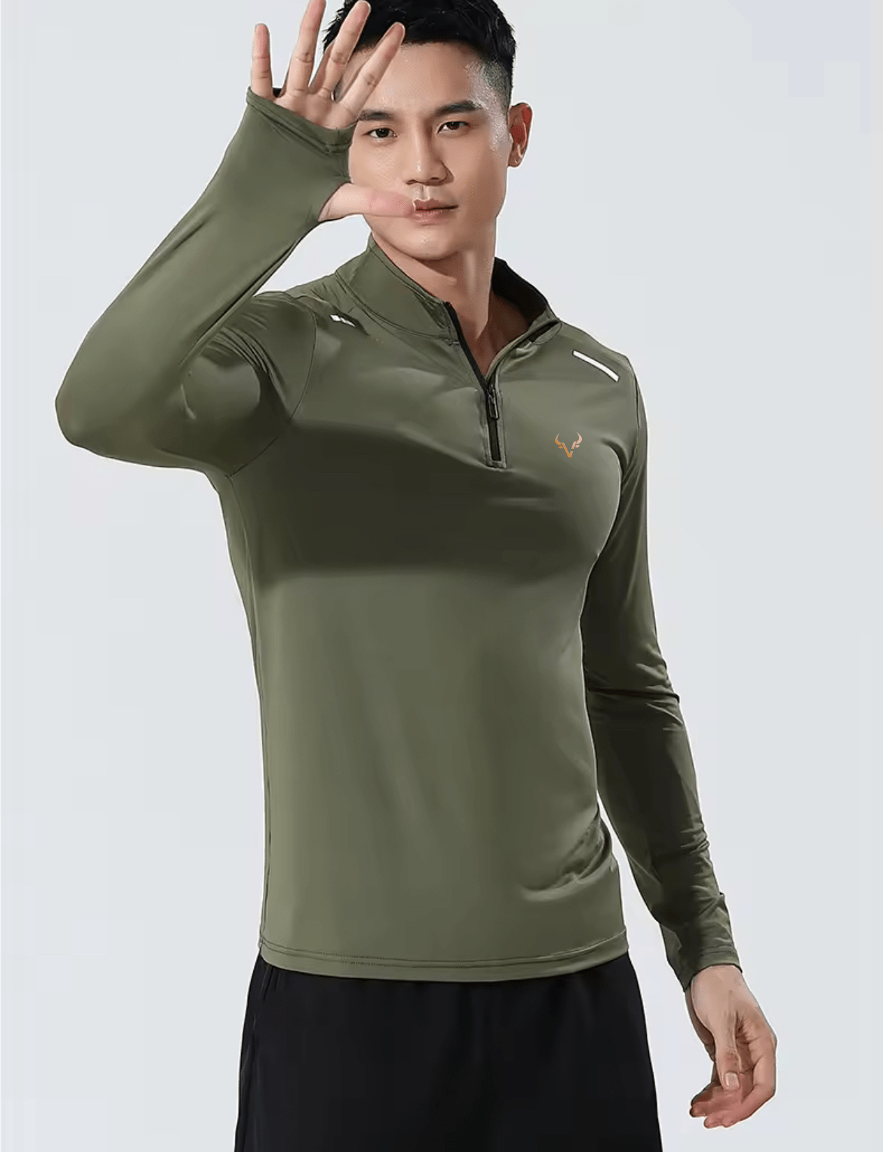 The ‘ARCHON’ Quarter zip top - Bull Valour
