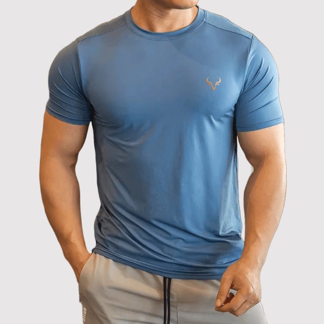 Bull Valour Performance Tee men’s gym t-shirt UK blue